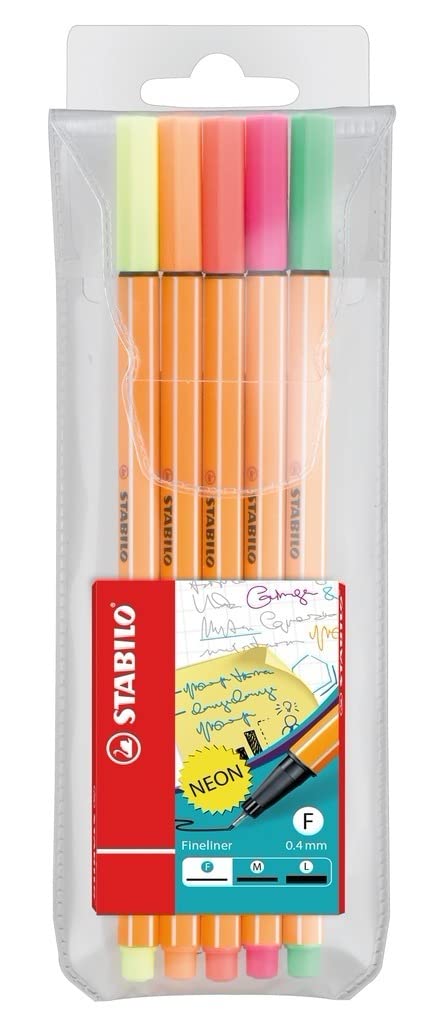 Stabilo Point 88 Fineliner - 5 Pack