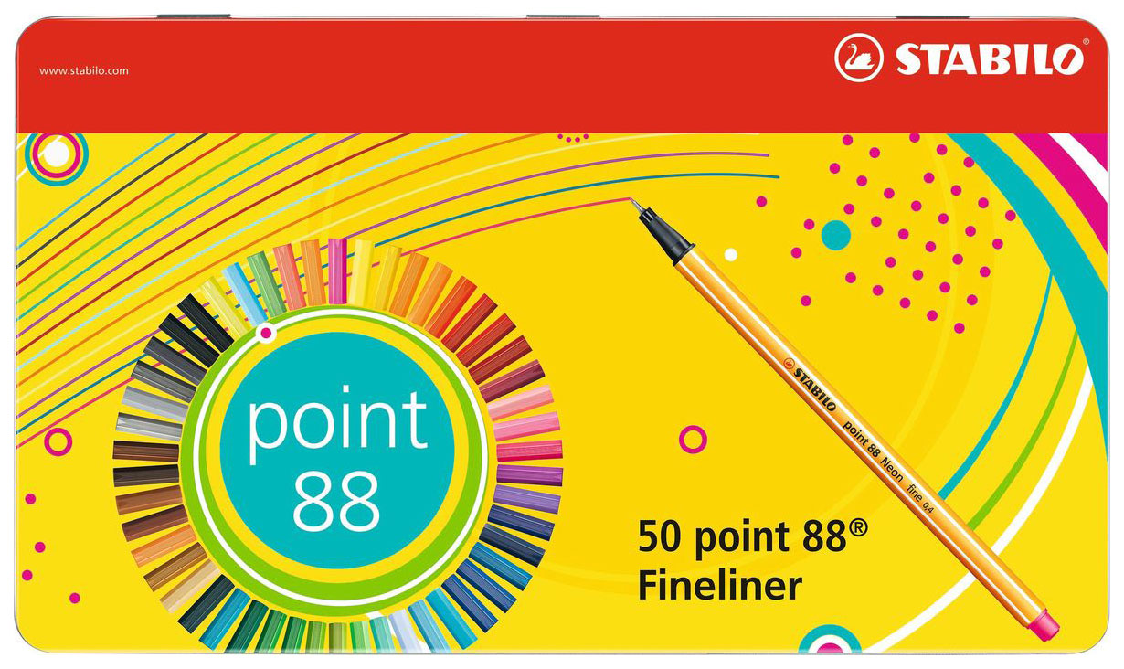 Stabilo Point 88 Fineliner - 50 Pack