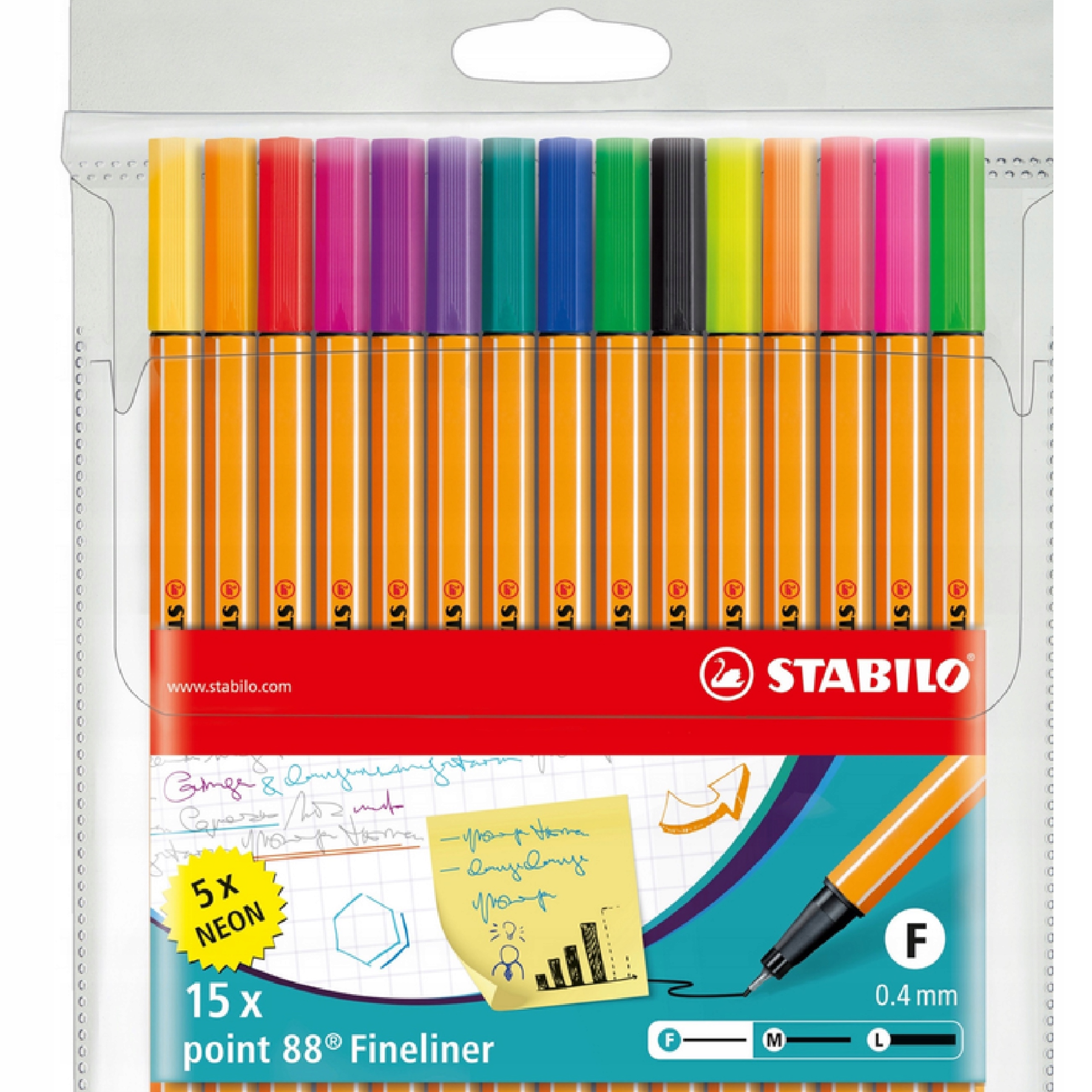 Stabilo Point 88 Fineliner - 50 Pack