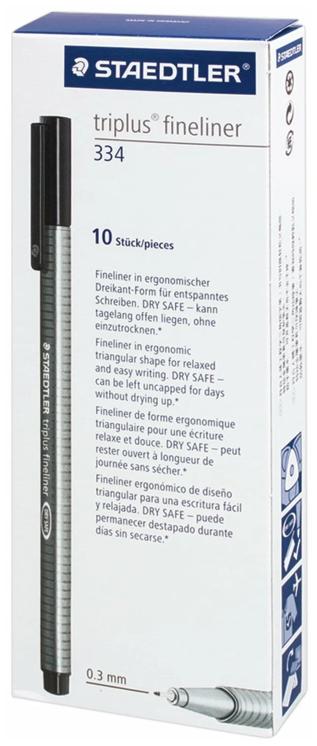 Staedtler Triplus Fineliner - 10 Pack