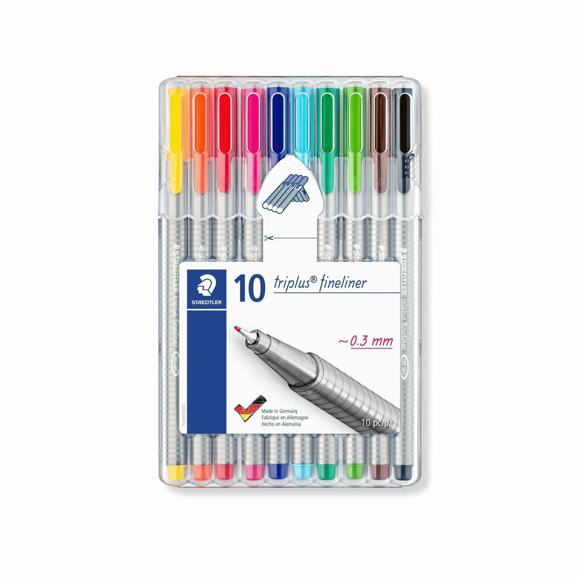 Staedtler Triplus Fineliner - 10 Pack