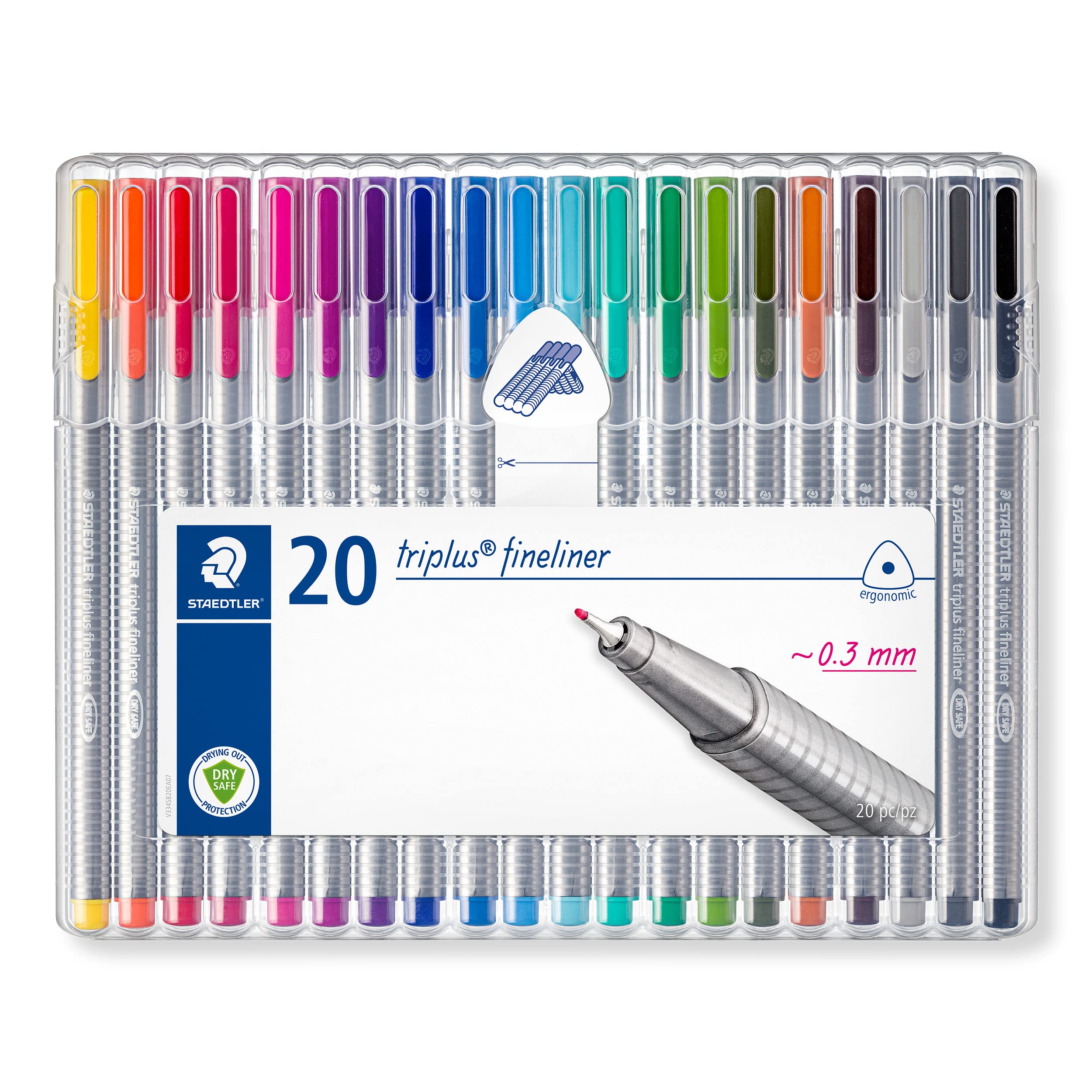 Staedtler Triplus Fineliner - 20 Pack