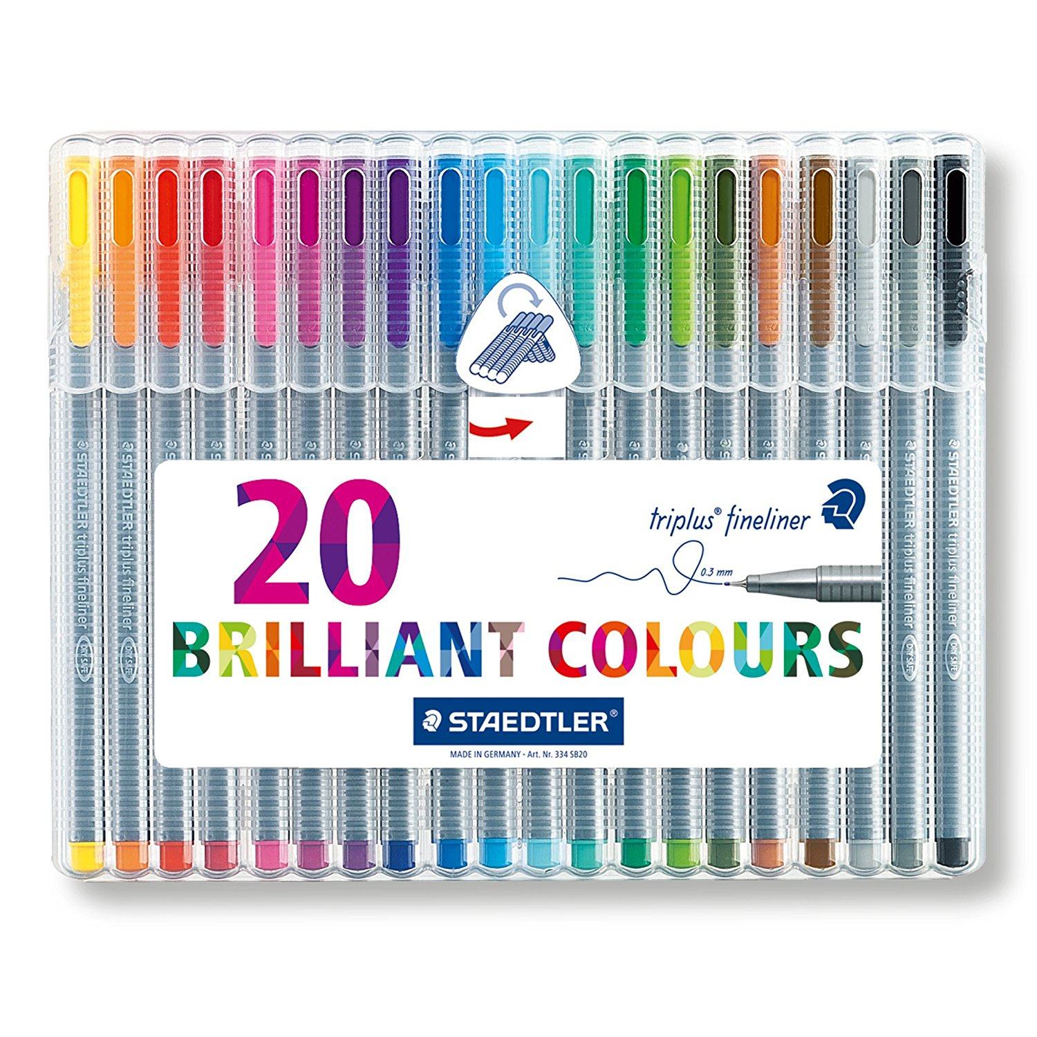 Staedtler Triplus Fineliner - 20 Pack