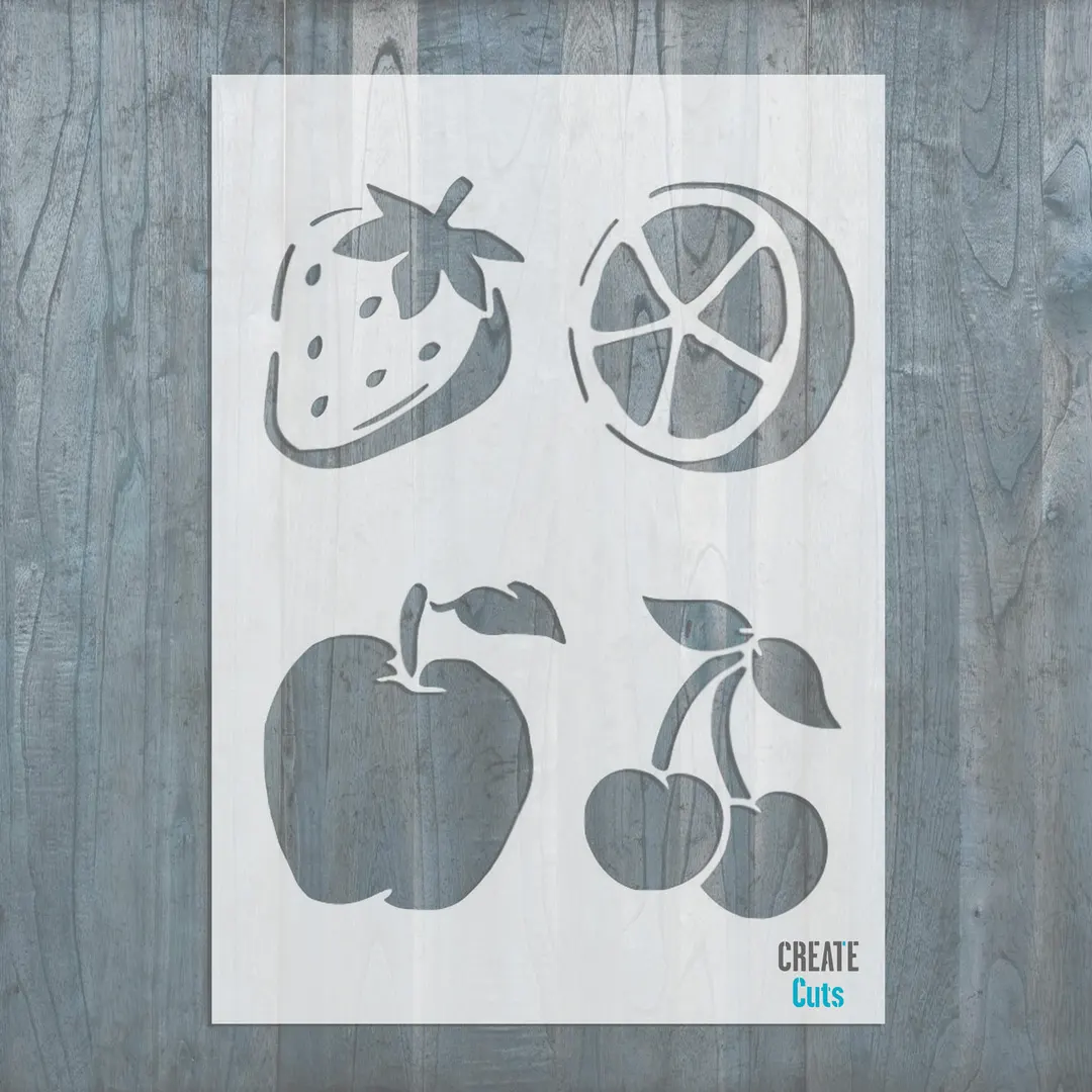 Stencil Set - Fruits - 24 Pieces