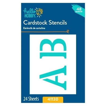 Stencil Set - Letters - 48 Pieces