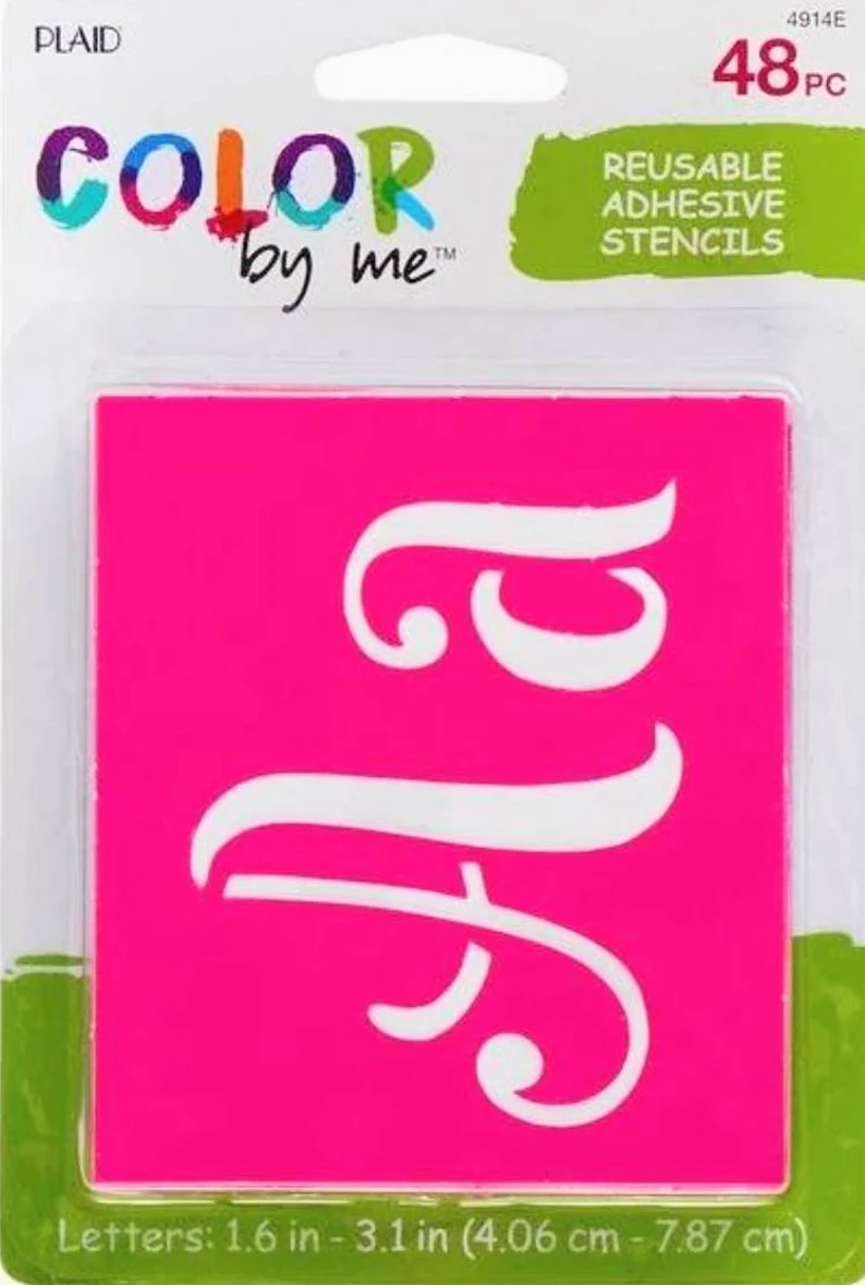 Stencil Set - Letters - 48 Pieces