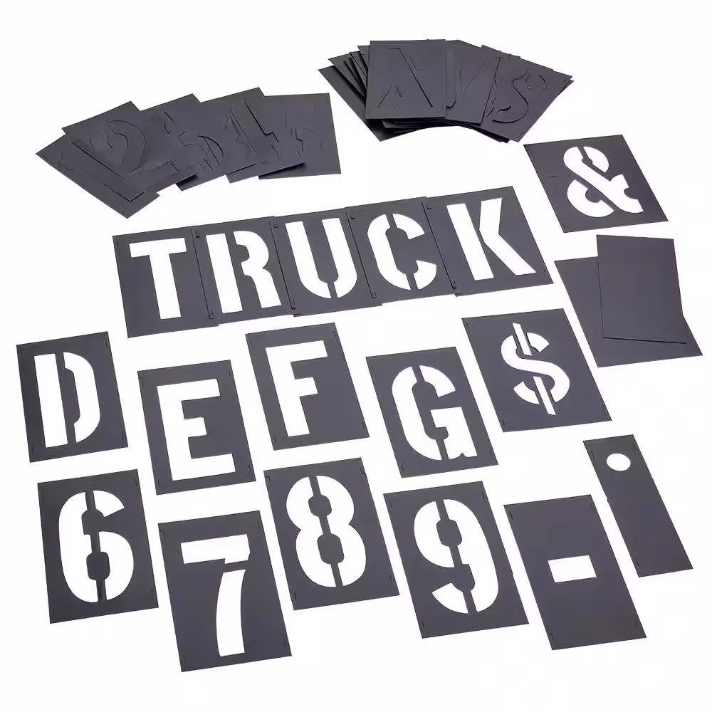 Stencil Set - Letters - 48 Pieces