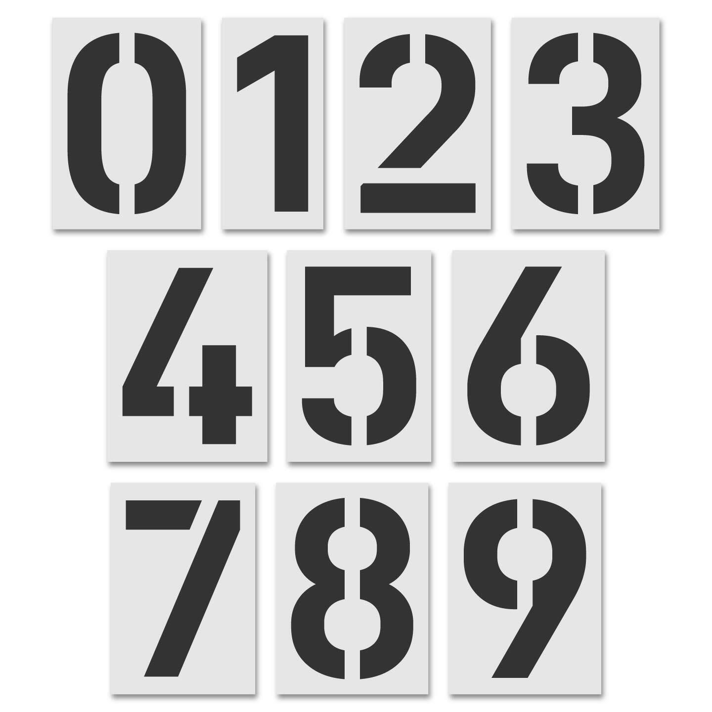 Stencil Set - Numbers - 24 Pieces