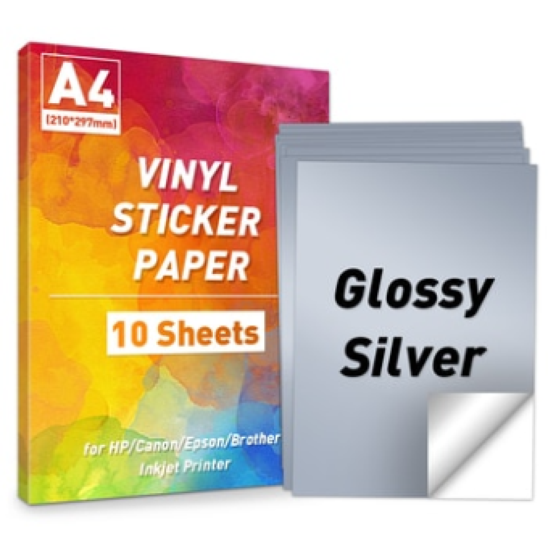 Sticker Paper - A4 - 100 Sheets - Glossy