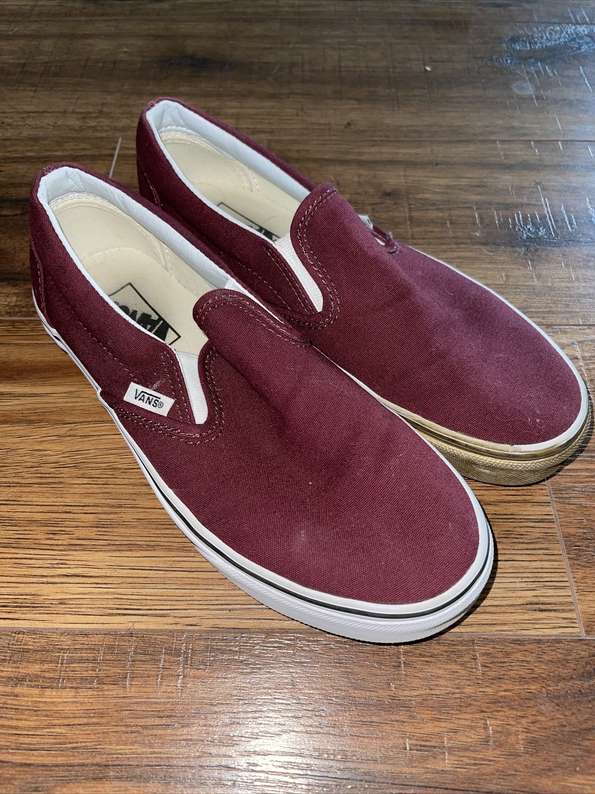 Street Burgundy Slip-Ons