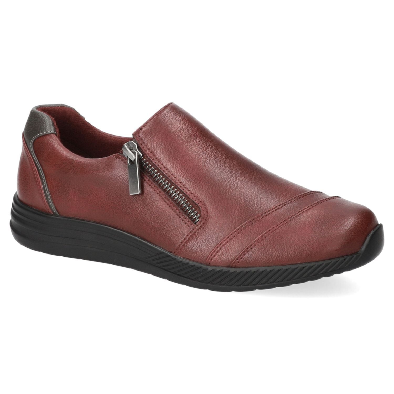 Street Burgundy Slip-Ons