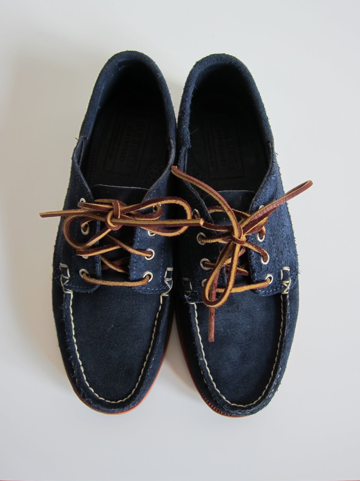 Street Navy Blue Boat Shoes