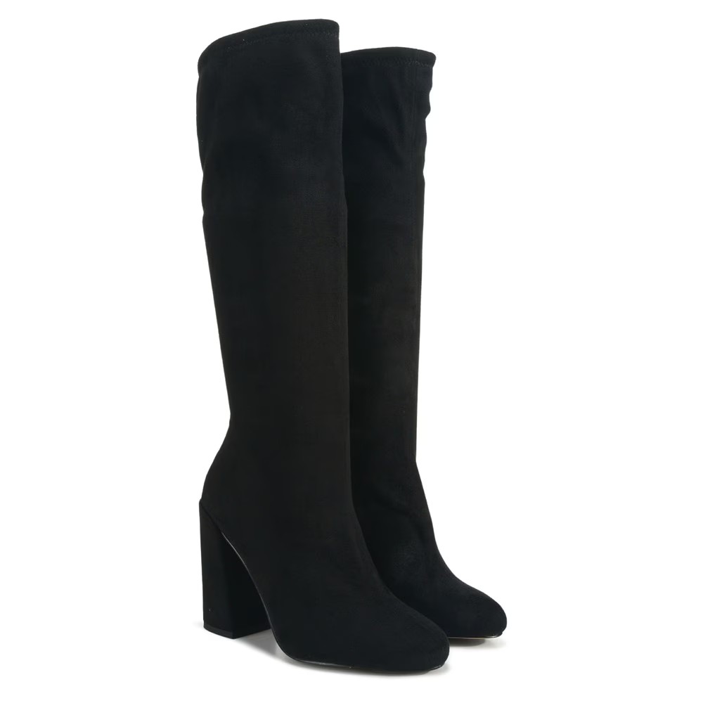 Suede Black Dress Boots