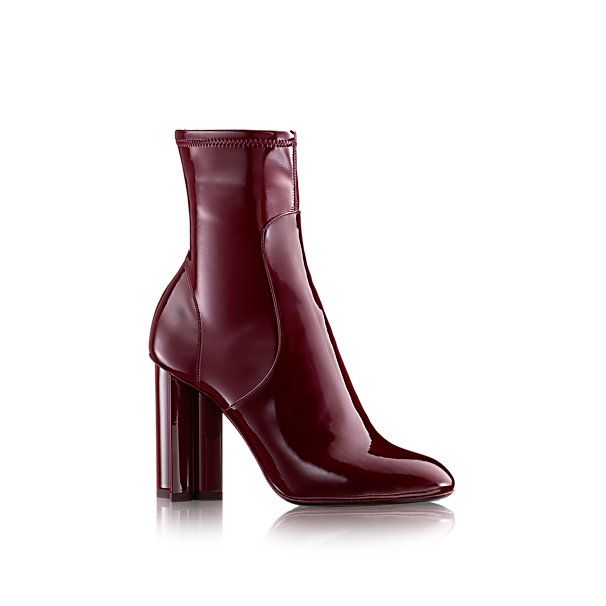 Suede Burgundy Ankle Boots