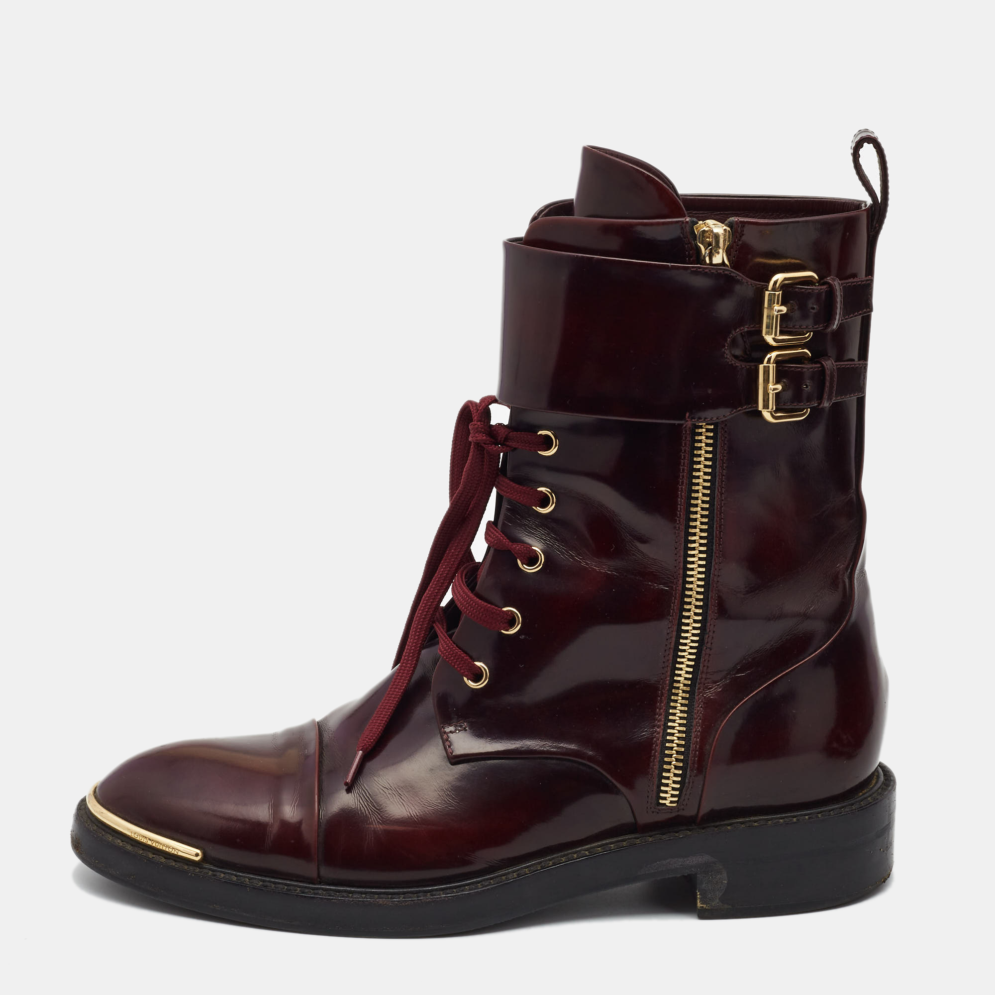 Suede Burgundy Ankle Boots