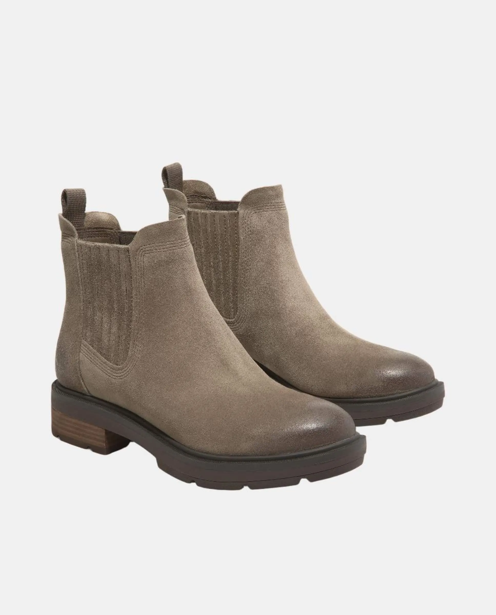 Suede Charcoal Dress Boots