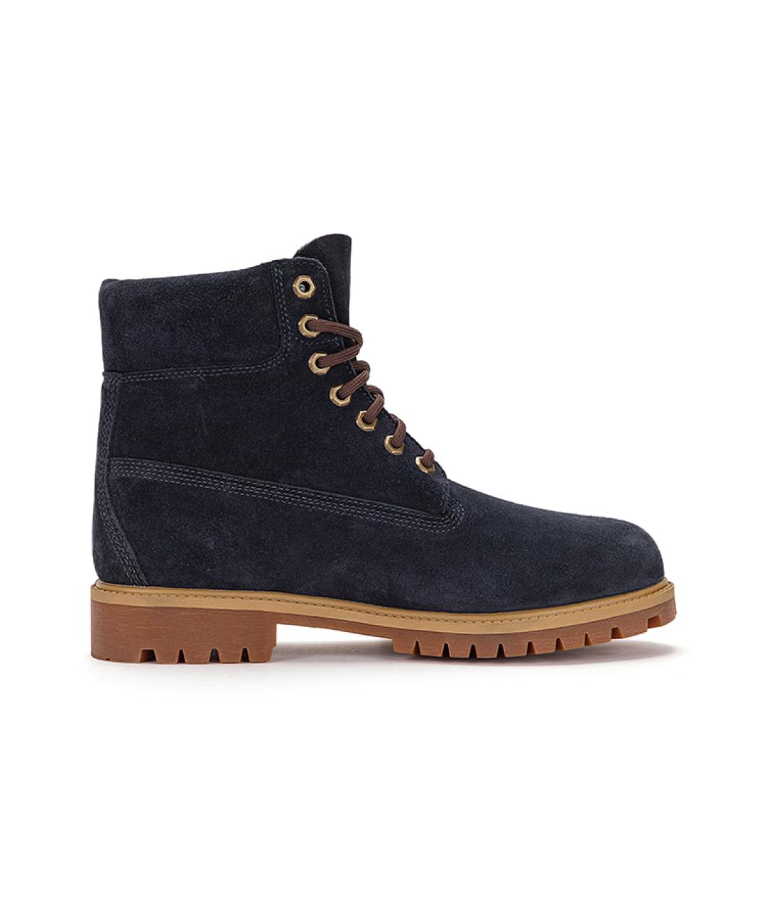 Suede Navy Blue Dress Boots