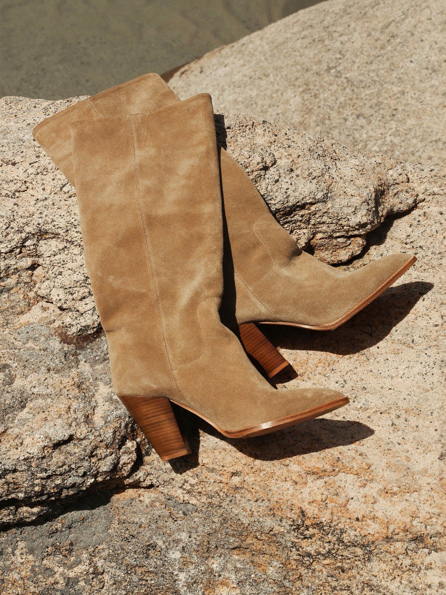 Suede Tan Boots
