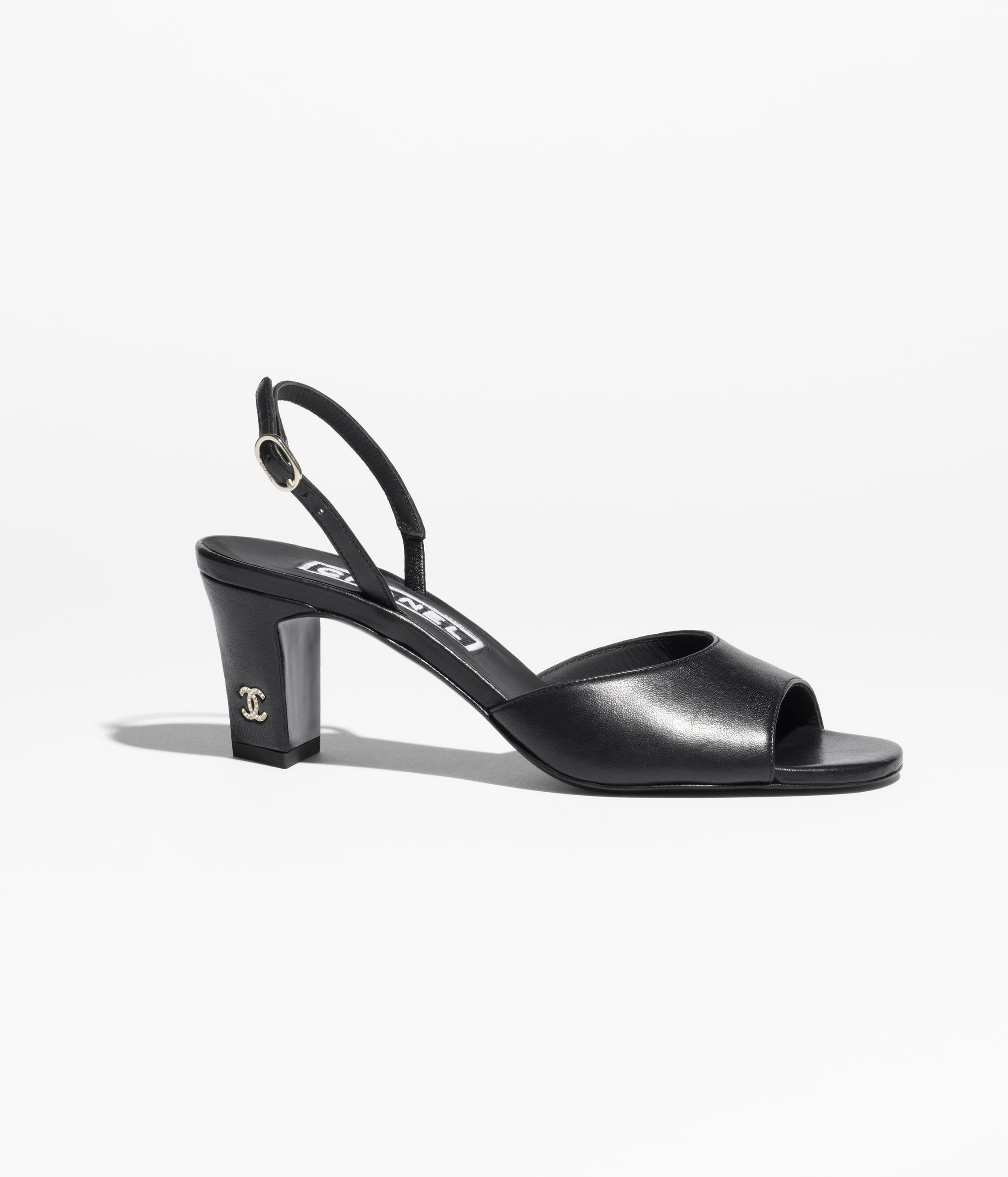 Summer Black Leather Sandals