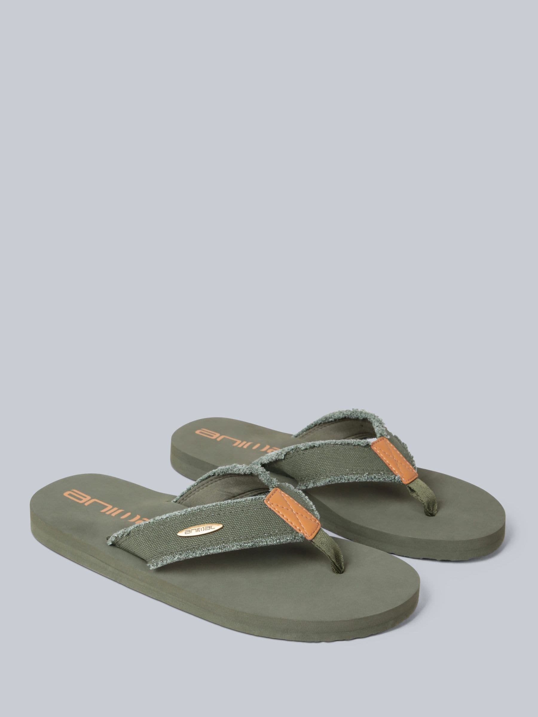 Summer Khaki Flip Flops