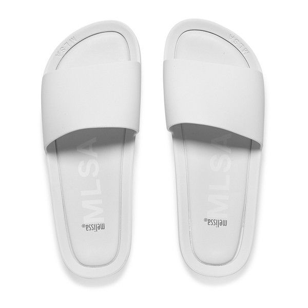 Summer White Slide Sandals