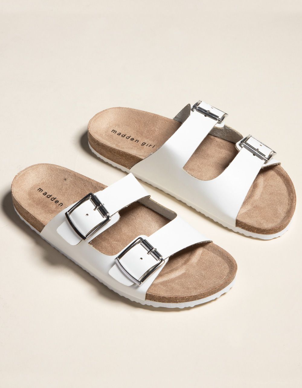Summer White Slide Sandals