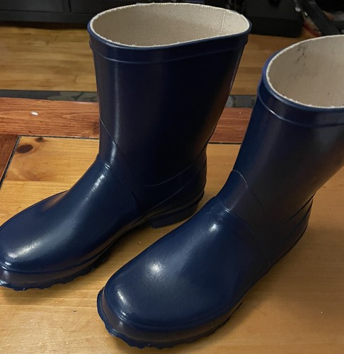 Tough Navy Blue Work Boots