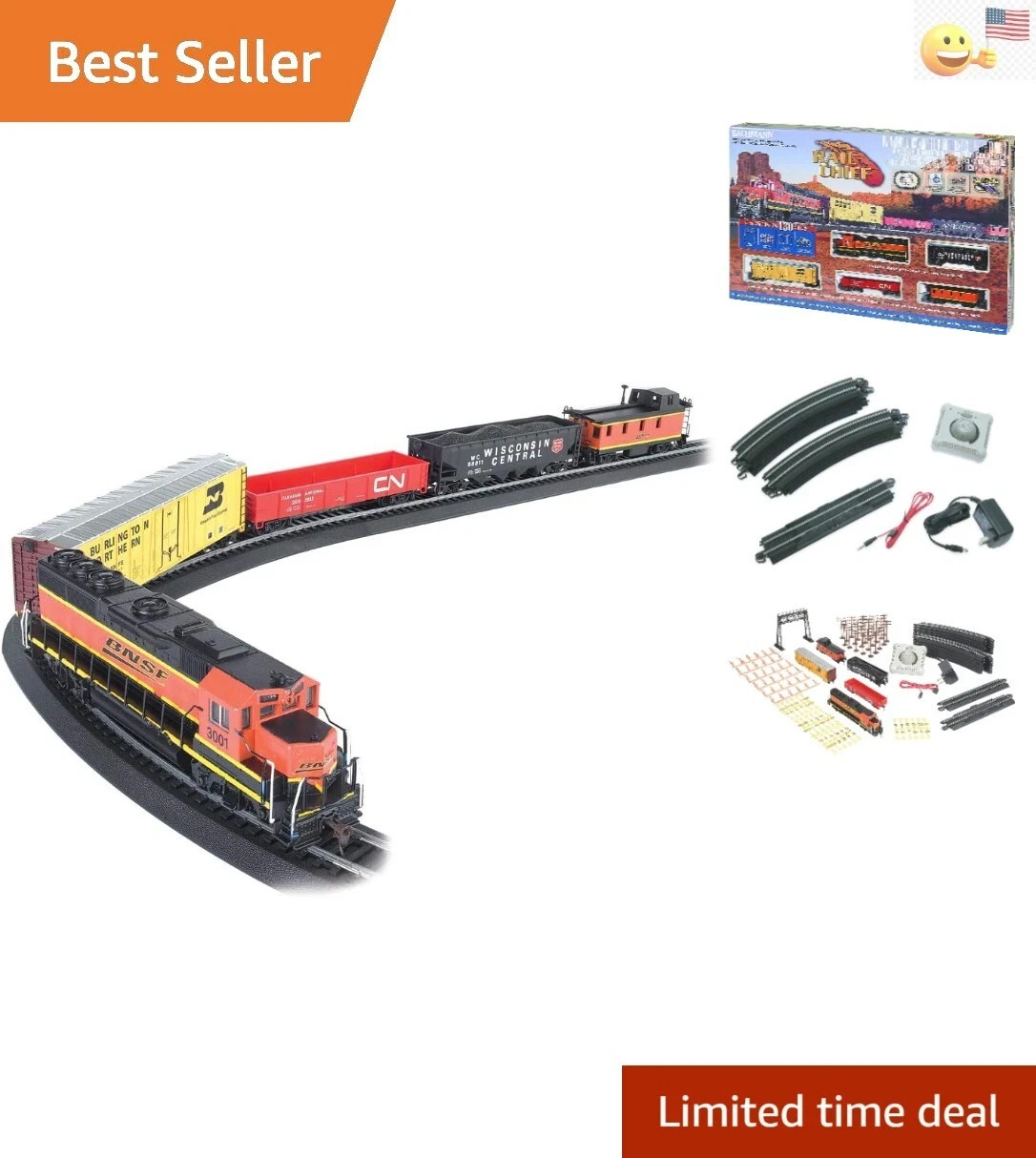 Train Set - Electric - 30 Pieces