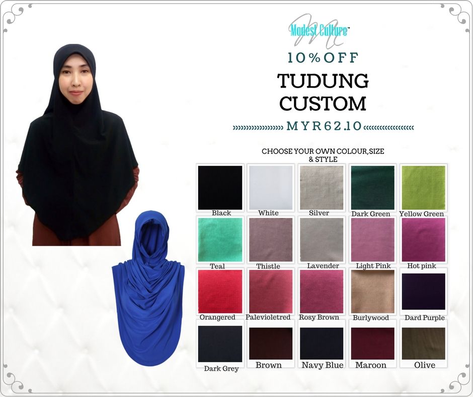 Tudung - Maroon
