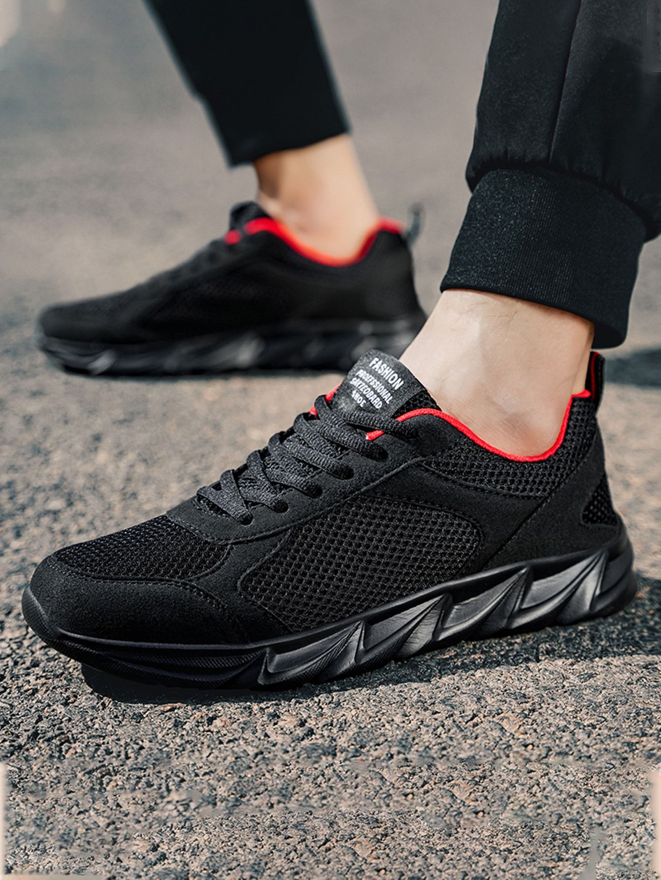 Urban Black Sport Shoes