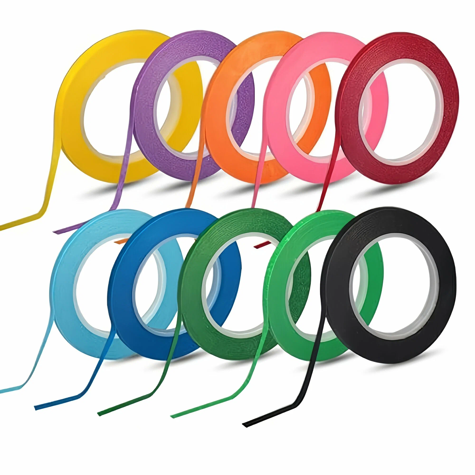 Washi Tape - 3mm x 10m - 10 Rolls