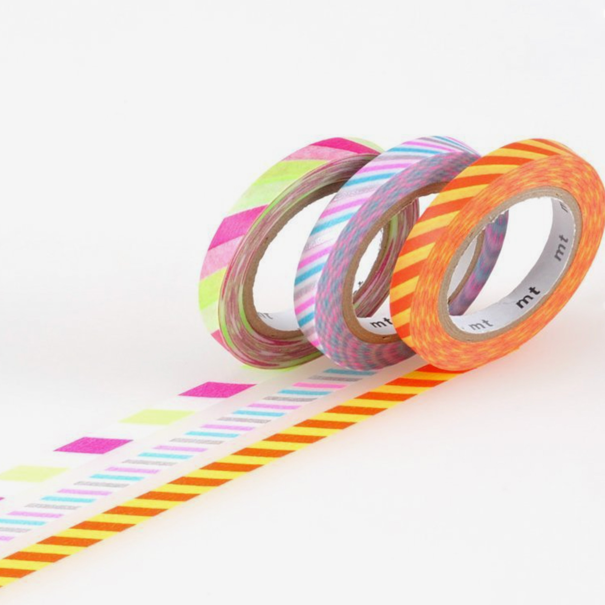 Washi Tape - 3mm x 10m - 10 Rolls