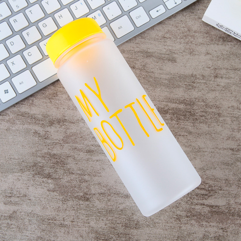Water Bottle - Plastic - 500ml - Yellow
