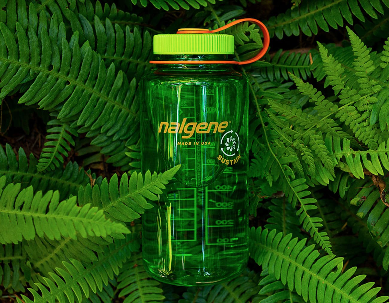 Water Bottle - Plastic - Green
