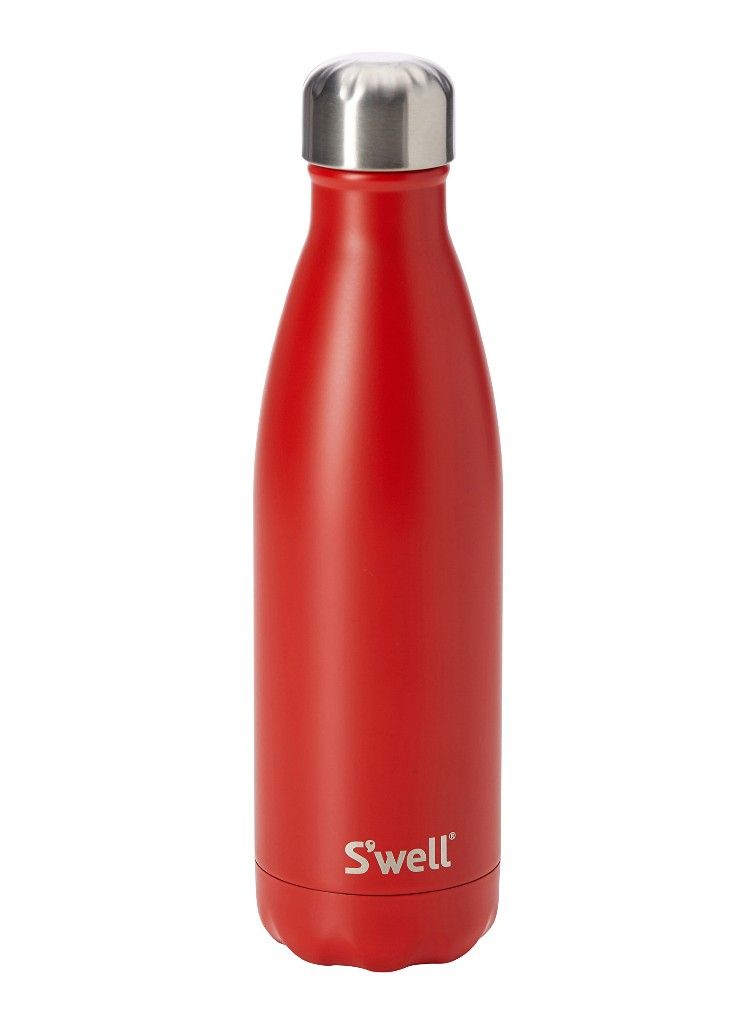 Water Bottle - Steel - Red