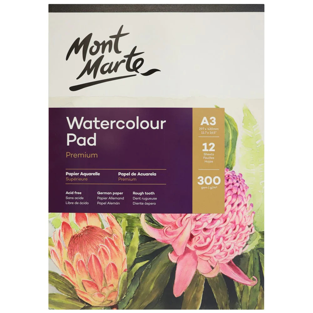 Watercolor Pad - A4 - 10 Sheets - 300gsm