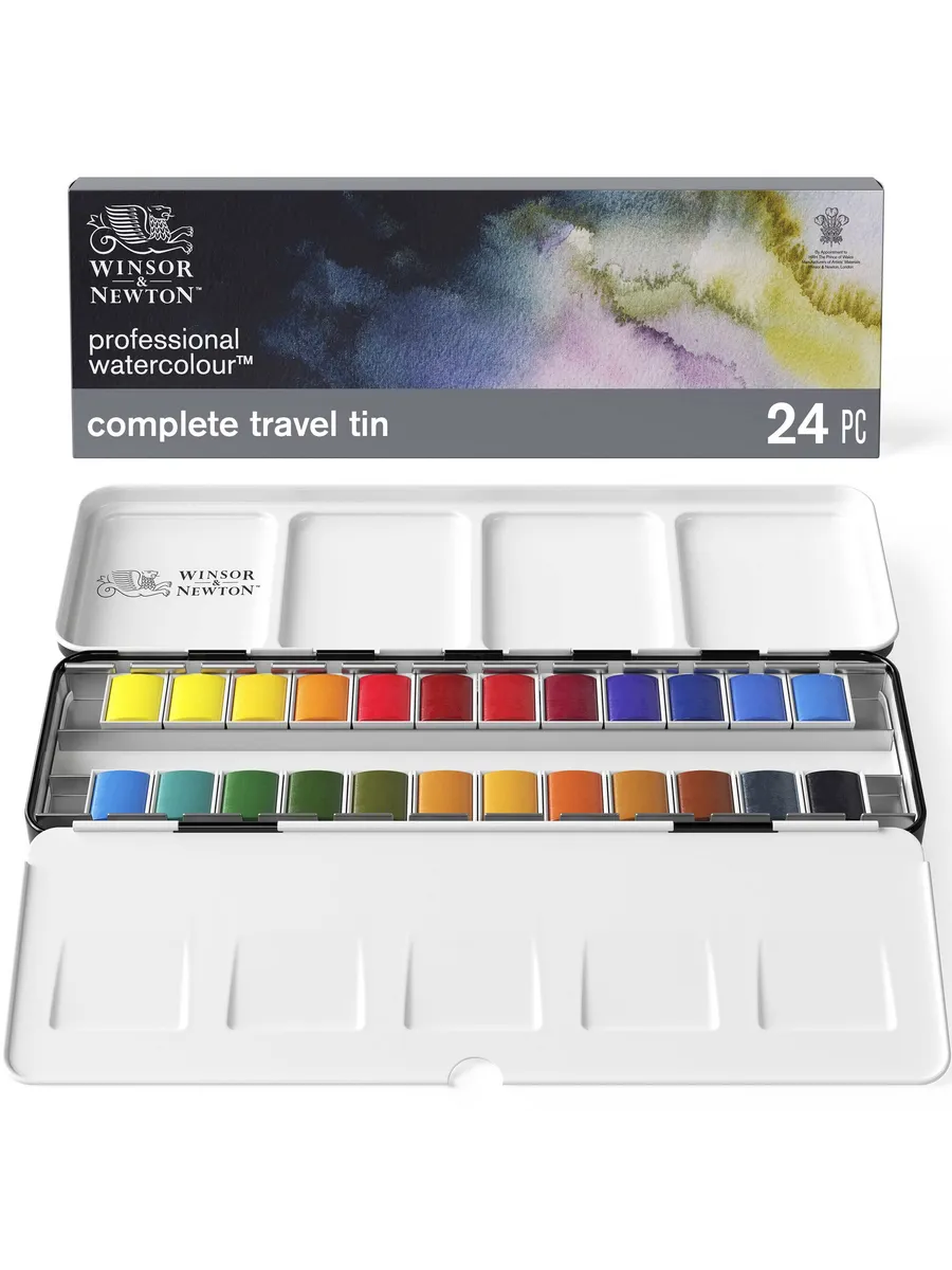 Watercolor Set - 24 Colors - Winsor & Newton