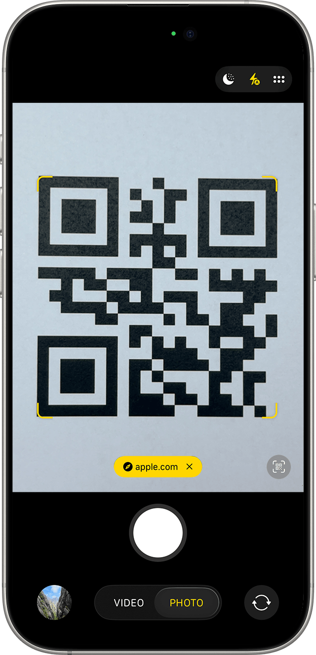 Apple QR Scanner