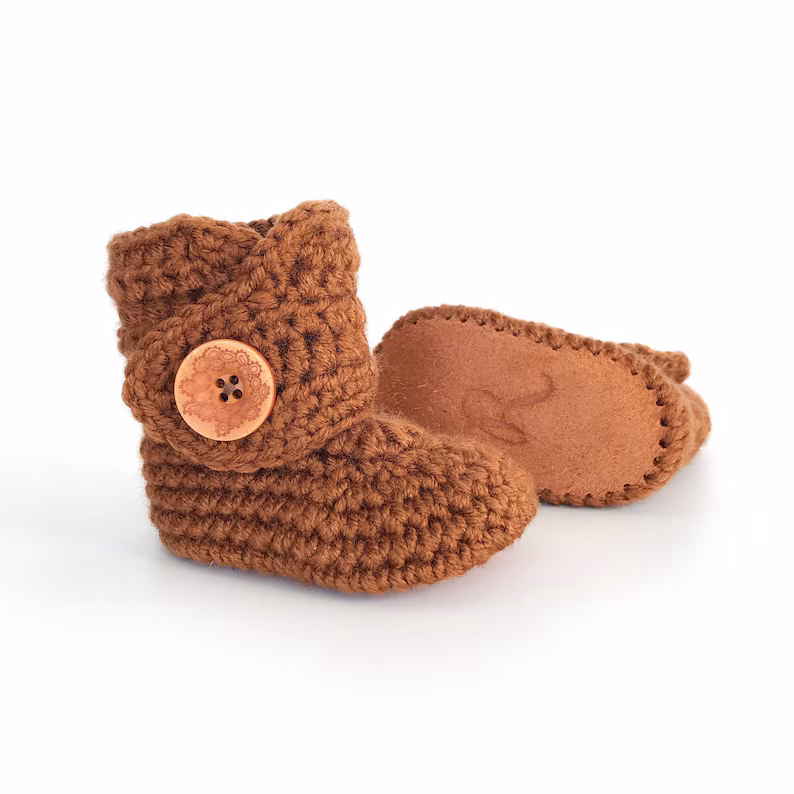 Baby Booties - Orange