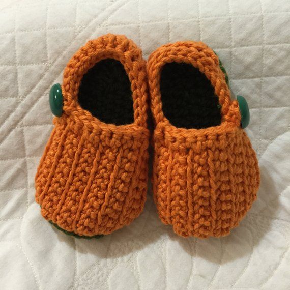 Baby Booties - Orange