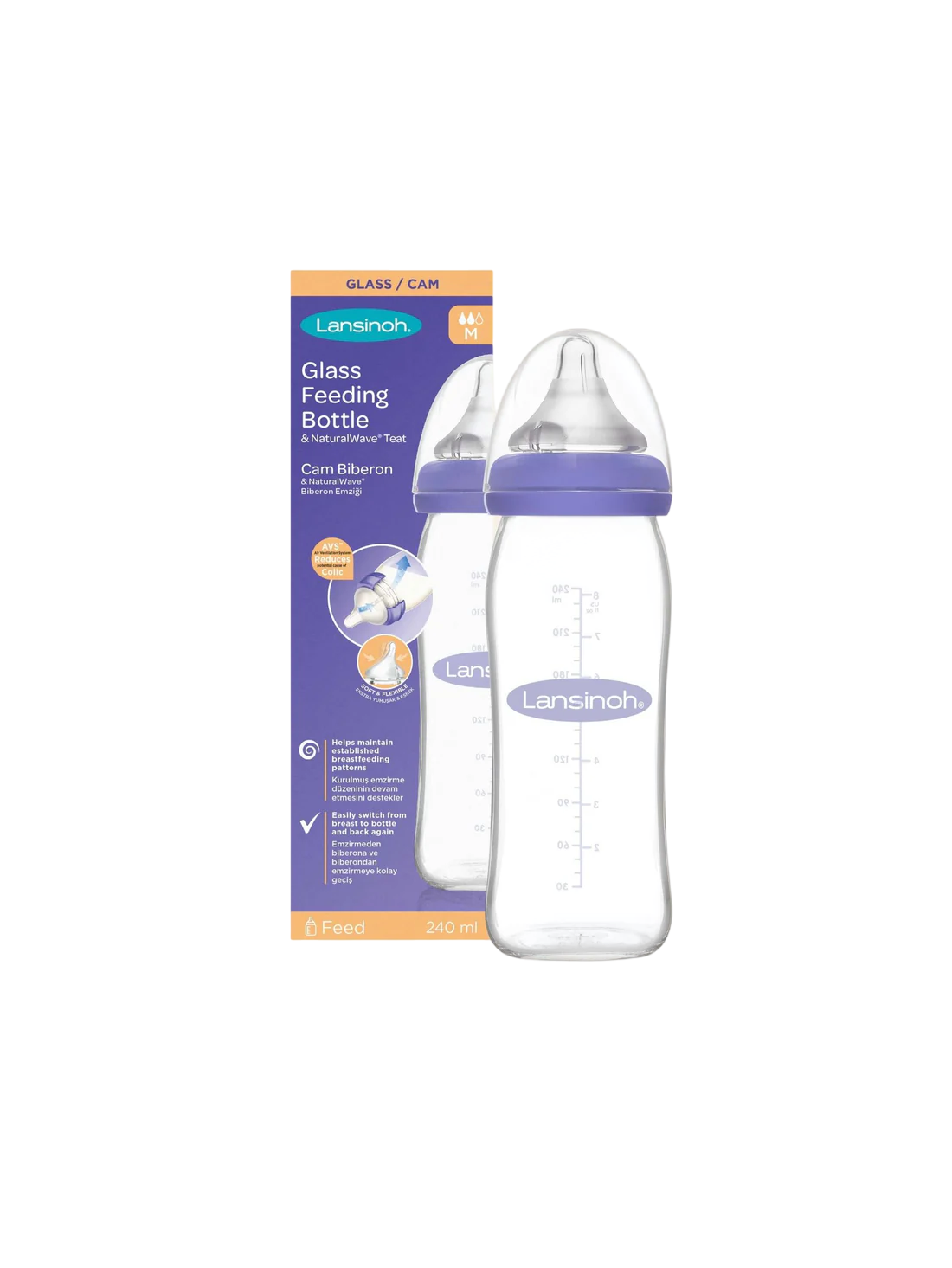 Baby Bottle - 240ml - Purple