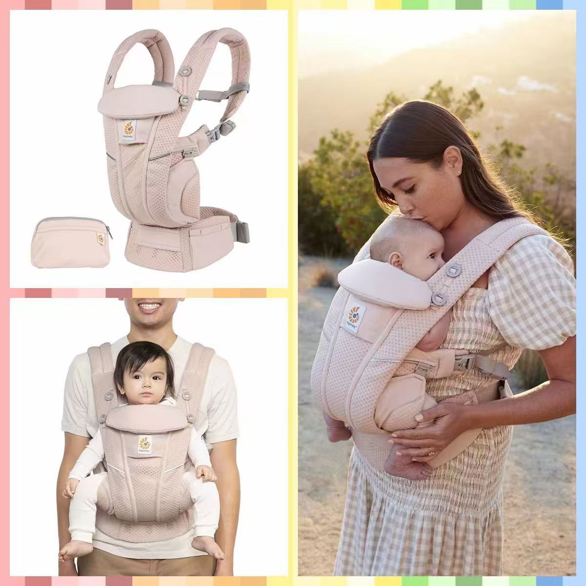 Baby Carrier - Front - Pink