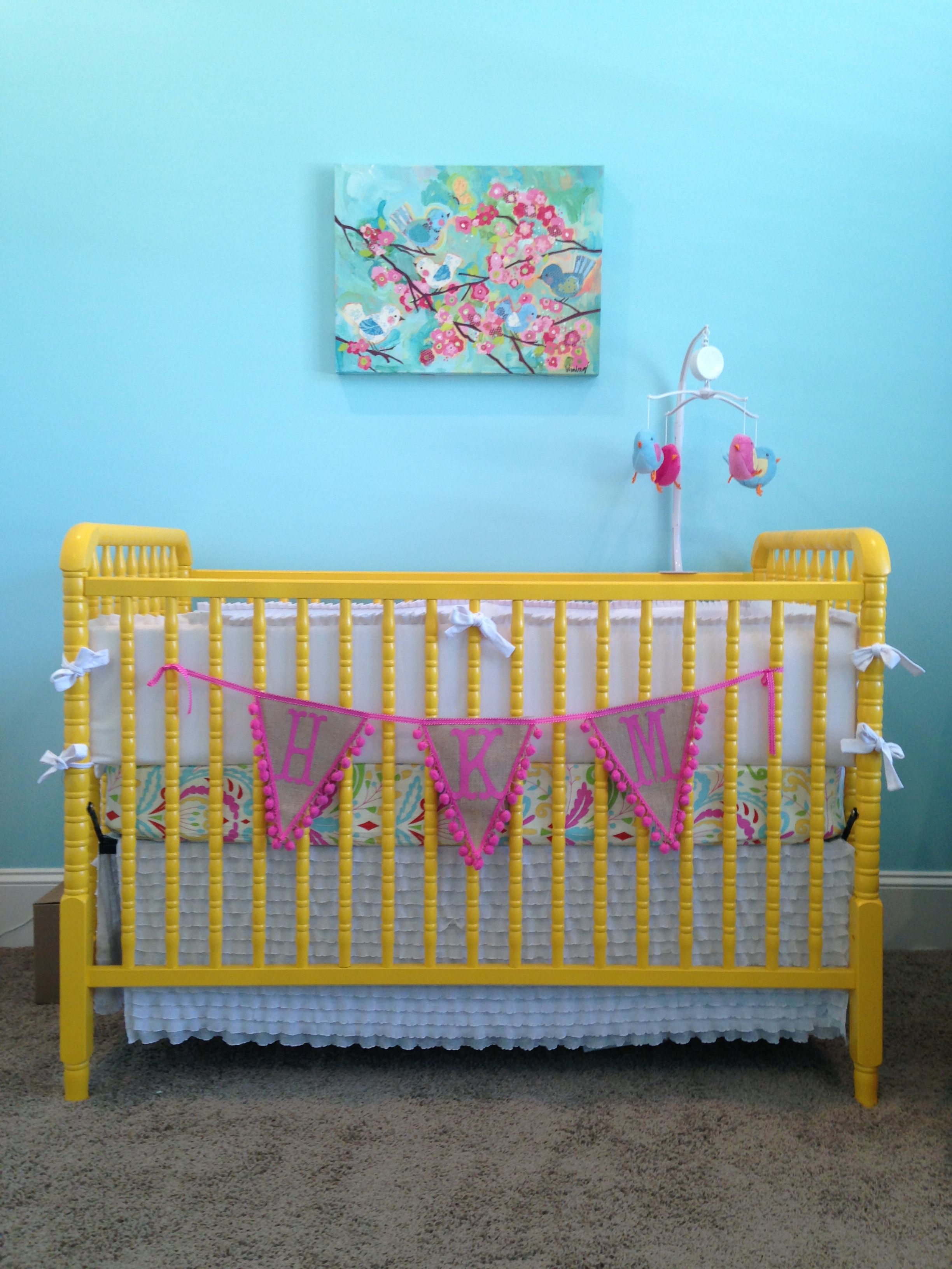 Baby Crib - Yellow