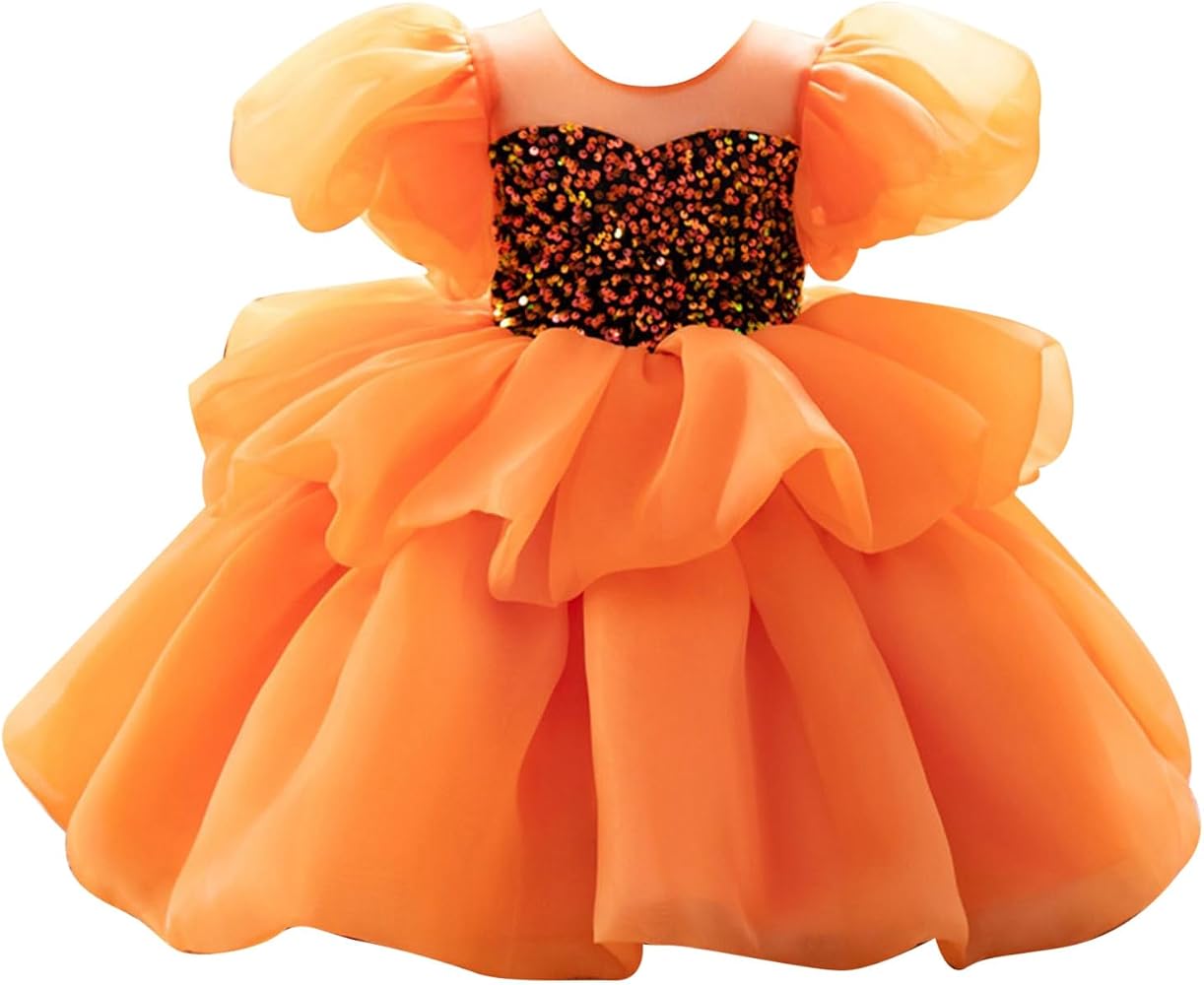 Baby Dress - Orange