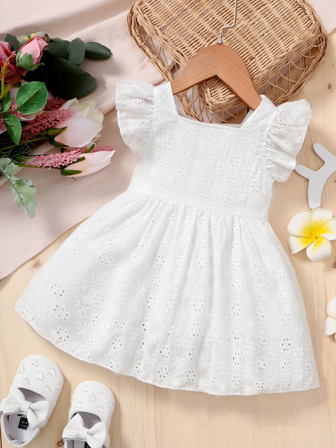 Baby Dress - White