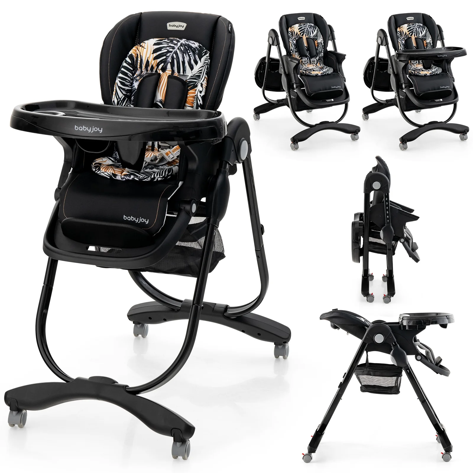 Baby High Chair - Black