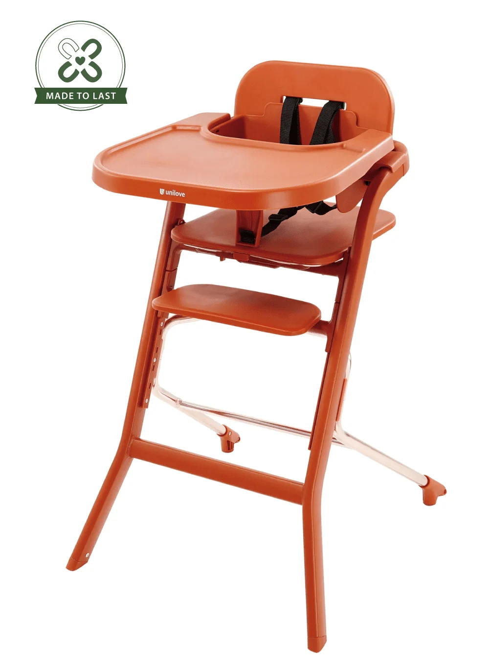 Baby High Chair - Orange