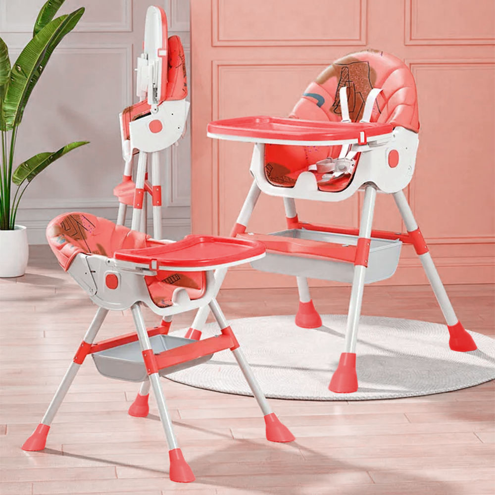 Baby High Chair - Red