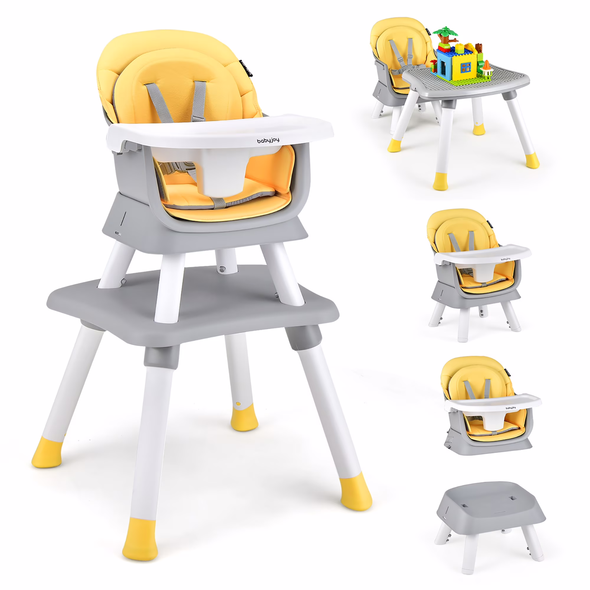 Baby High Chair - Yellow