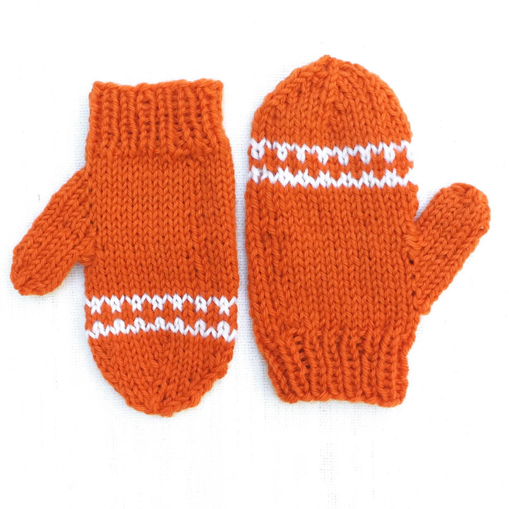 Baby Mittens - Orange